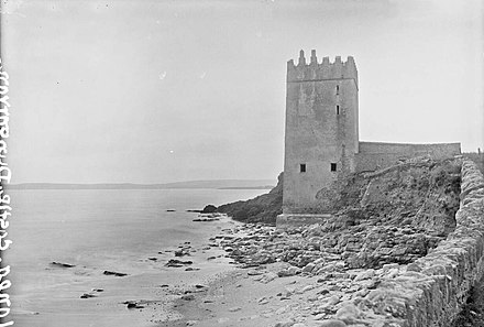 Clonea Castle was washed away