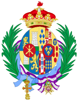 Coat of Arms of Isabel Alfonsa as Infanta of Spain and Countess Zamoyska