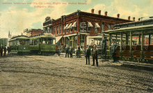 Coffeyville trollies, ca. 1900 Coffeyville KS.png