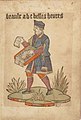 Colporteur de livres, «Anciens cris de Paris», XVI s. — «beaulx abc» (abécédaires) et «belles heures» (livres de prières).