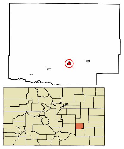 File:Crowley County Colorado Incorporated and Unincorporated areas Ordway Highlighted 0856145.svg
