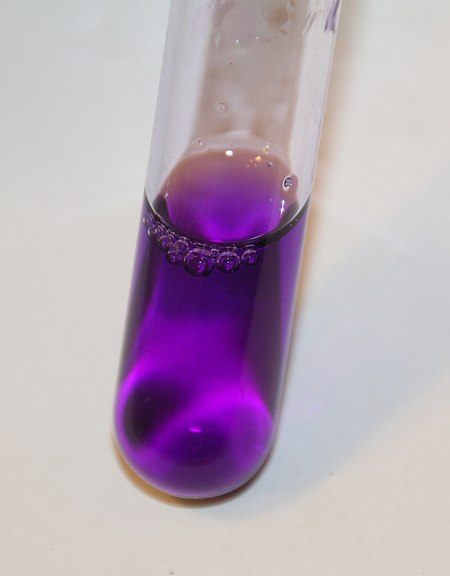 Crystal violet in aqueous solution