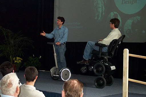 Dean Kamen with Segway and iBot (113100422)