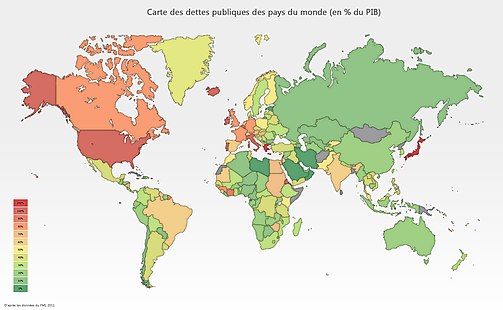 Euroopa riikide riigivõlg protsentides SKTst