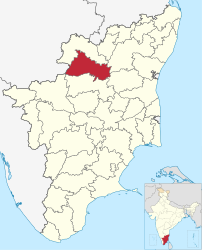 Distretto di Dharmapuri – Mappa