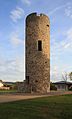 Der ehemalige W"artturm und heutige Aussichtsturm "Dicker Turm" im Wohnplatz Dicker Turm im Ortsteil Dirlos der Gemeinde Künzell