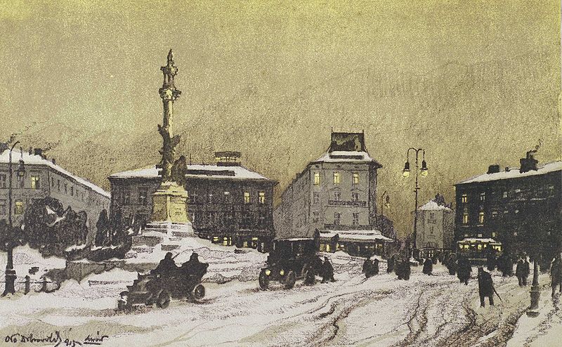 File:Dobrowolski Pomnik Mickiewicza we Lwowie litografia 1915.jpg
