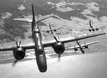A flight of A-20G or H bombers over France