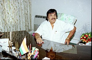 Dr. Dasari Narayan Rao in his office after taking over the charge as the Minister of State for Coal & Mines in New Delhi on May 24, 2004.jpg