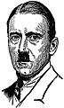 Drawing of Hitler, published in 1923