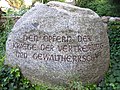 Gedenkstein “Den Opfern der Kriege, der Vertreibung und Gewaltherrschaft”