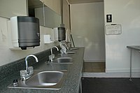 Row of sinks