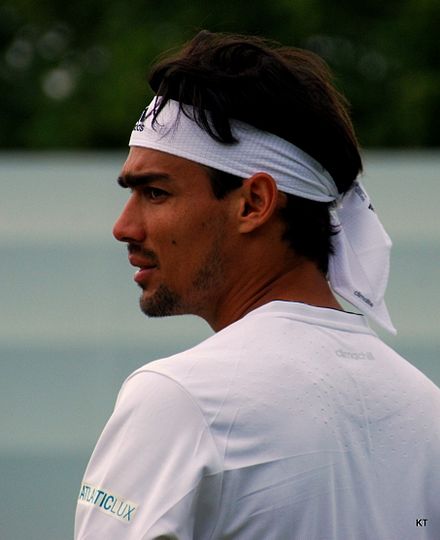 Fognini in 2014 Wimbledon