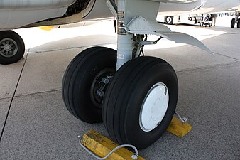 Narrowbody aircraft have twin-wheel main landing gear legs.