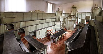 Anatomical theater Ferrara, palazzo paradiso, teatro anatomico 01.jpg