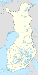 Norrskär på en karta över Finland