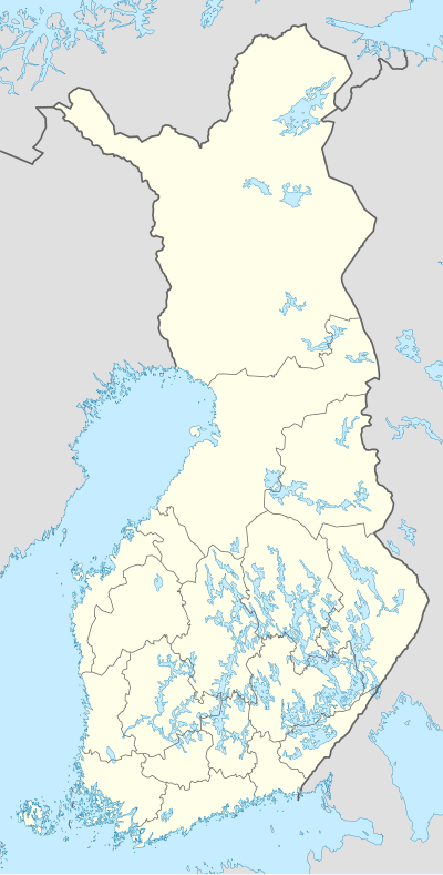 Västerlandet (olika betydelser) på en karta över Finland