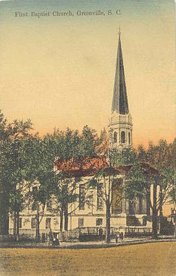 Gereja Baptis Pertama, Greenville (Greenville County, South Carolina).jpg