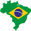 Map of Brazil with flag.svg