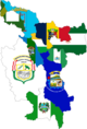 Flag map of provinces of San Martin.png