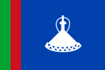 Lesothos flagga 1966-1987