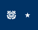 Flag of a United States Coast Guard rear admiral (lower half).svg