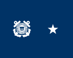 Flag of a United States Coast Guard rear admiral (lower half)