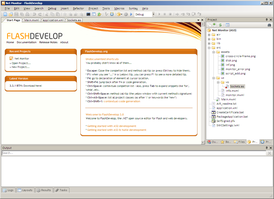 Скриншот программы FlashDevelop