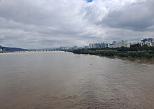 On 10 August 2022, the Han River swelled due to torrential rain. Floods in Han river 20220810 (2).jpg