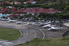 The fleet of St Barth Commuter (2010), almost all of the planes seen in this picture are retired from the airline.