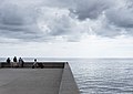 Image 89Friends chatting at Cais da Ribeira, Funchal, Madeira, Portugal