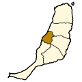 Розташування муніципалітету на острові Фуертевентура
