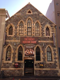 Fugard Theatre, front relief, Cape Town.JPG