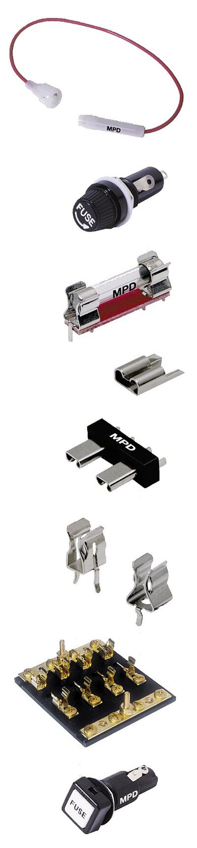 Various holders for cartridge ferrule fuses