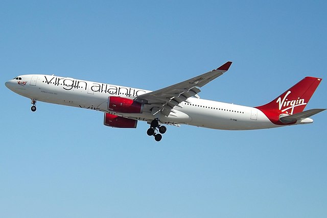 An Airbus A330 of Virgin Atlantic Airways