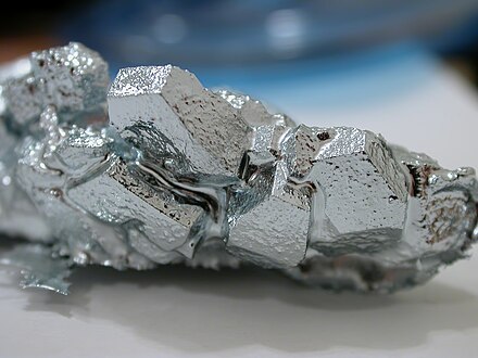 Kristall aus 99,999 % reinem Gallium