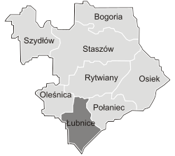 Location of Gmina Łubnice