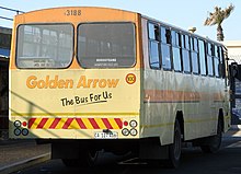 Golden Arrow bus showing the company's old livery. Goldenarrow2.jpg