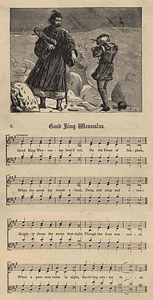 Good King Wenceslas, illustrated in Christmas Carols, New and Old Good King Wenceslas.jpg