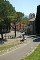 English: Street within the walls of the castle in Gorizia, Italy.