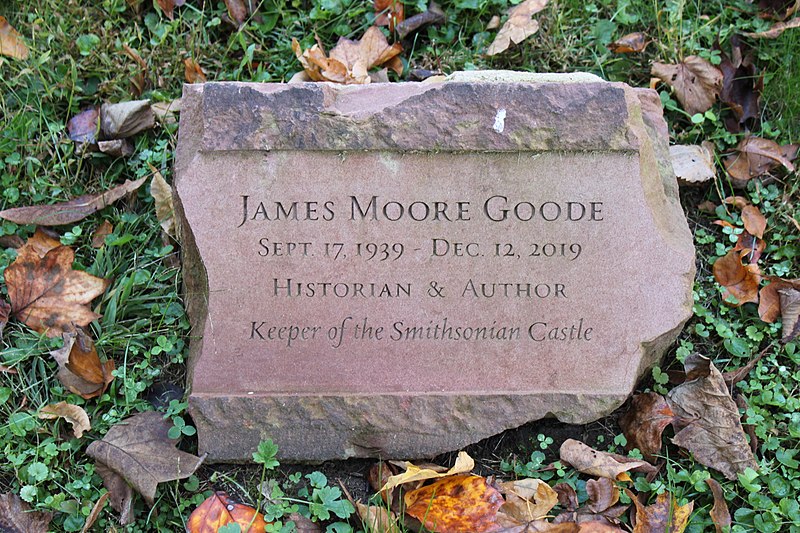 File:Grave of James Moore Goode (1939-2019).jpg