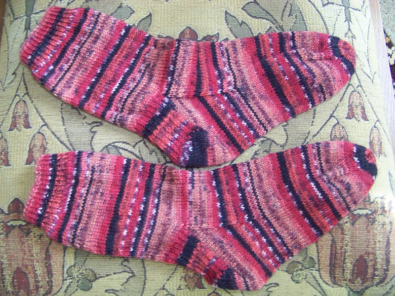 File:Hand Knitted Socks.JPG