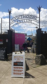 Hawthorne Asylum Food cart pod in Portland, Oregon, U.S.