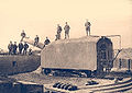 Hindenburg battery captured by the Belgian army (1918)