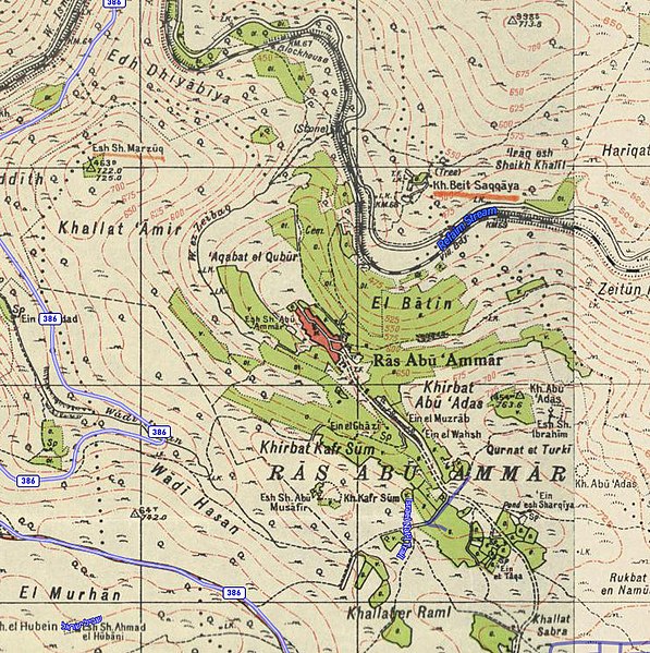 File:Historical map series for the area of Ras Abu 'Ammar (1940s with modern overlay).jpg