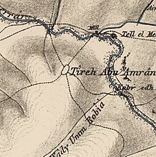 Serie di mappe storiche per l'area di al-Tira, Baysan (1870) .jpg