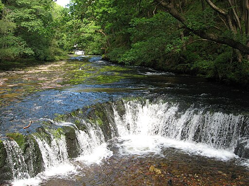 Horseshoe falls on the Nedd Fechan - geograph.org.uk - 2542773