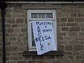 House on St James' Street, Wetherby decorated in honour of Leeds United's promotion to the Premier League (18th July 2020) 003.jpg