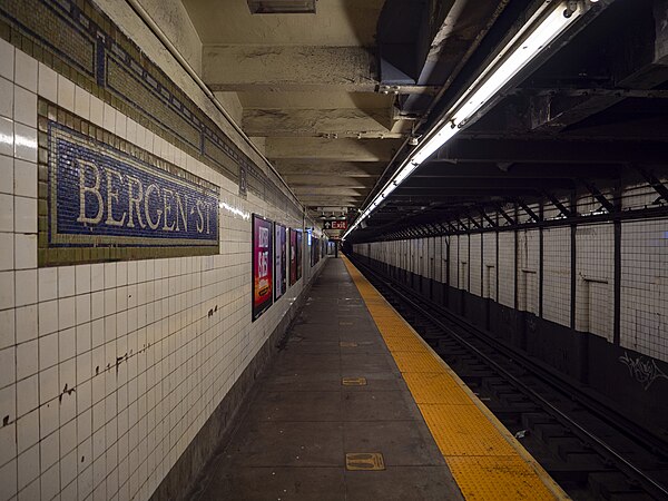 Northbound platform