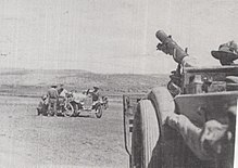 1st Australian Light Armoured Car Patrol on the coast road west of Mount Carmel IWM Q12323.jpeg